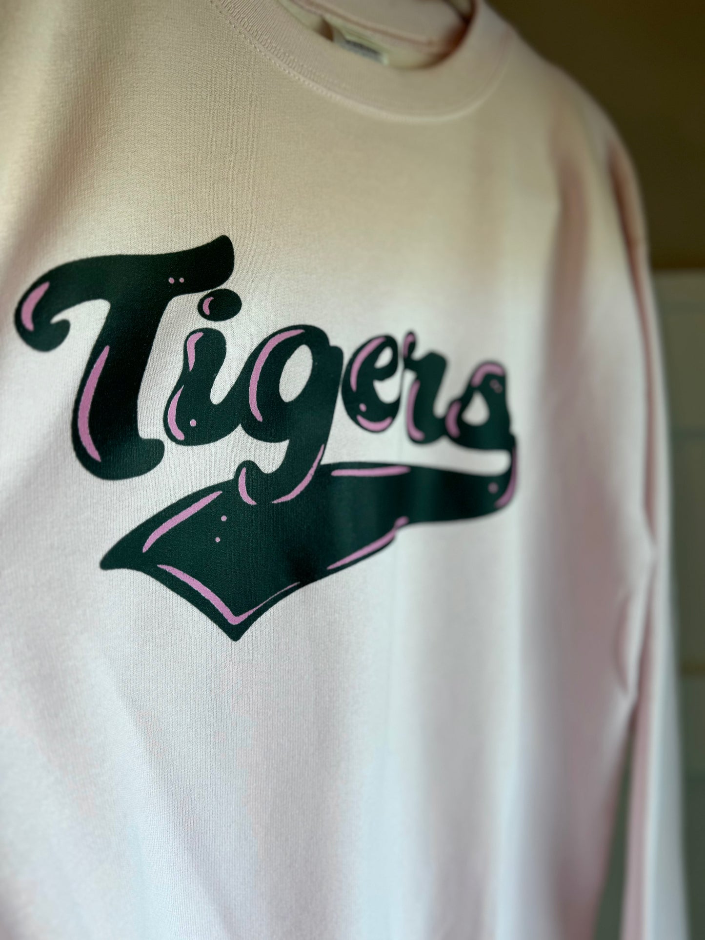 Pink Classic Tigers Adult Sweatshirt (3 Colors Available)