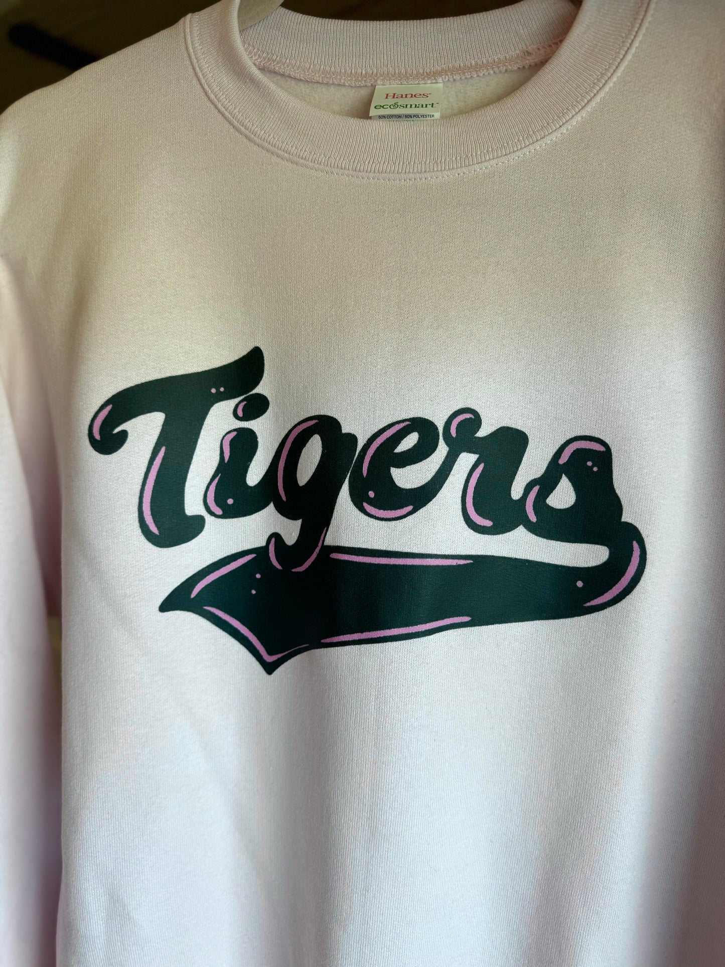 Pink Classic Tigers Adult Sweatshirt (3 Colors Available)