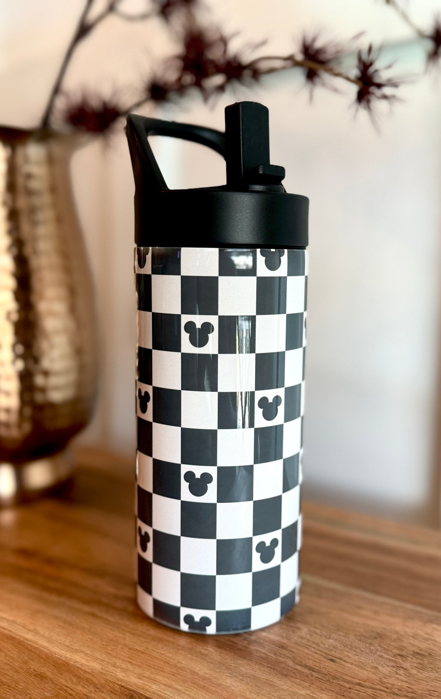 Checkered Mickey Tumblers (Multi-sizes Available)