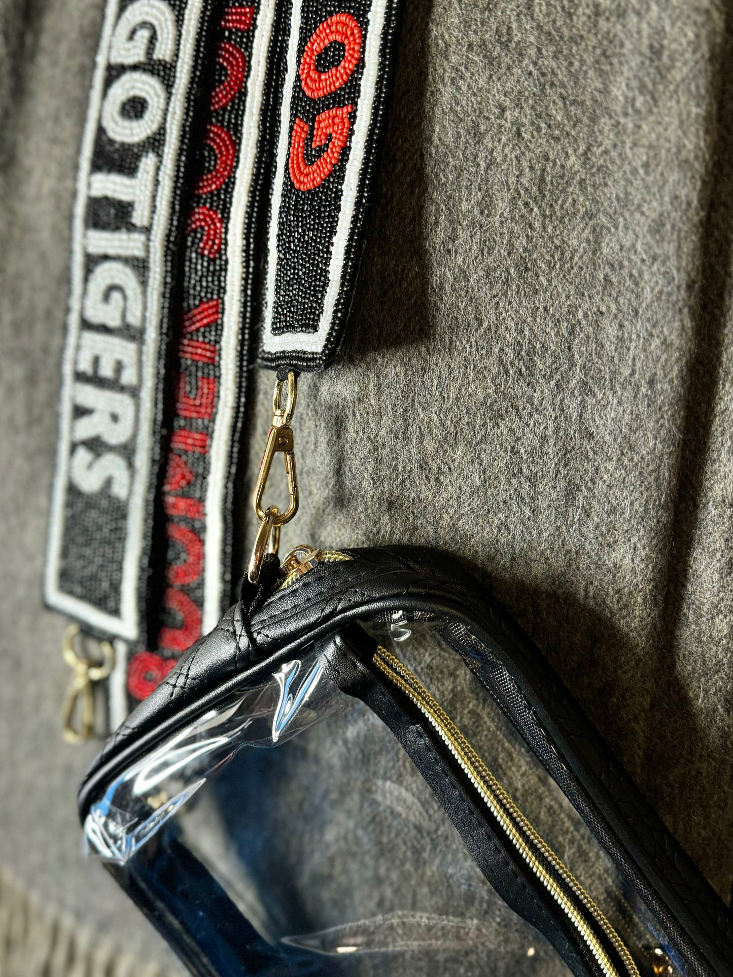 Go Tigers Beaded Purse Strap