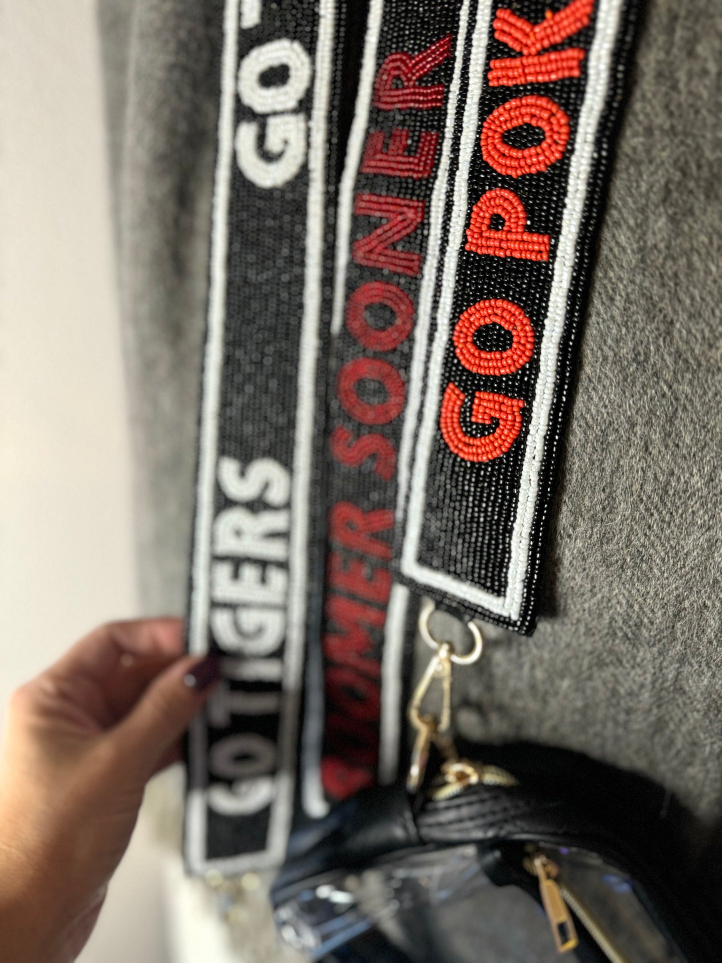 Go Pokes Beaded Purse Strap