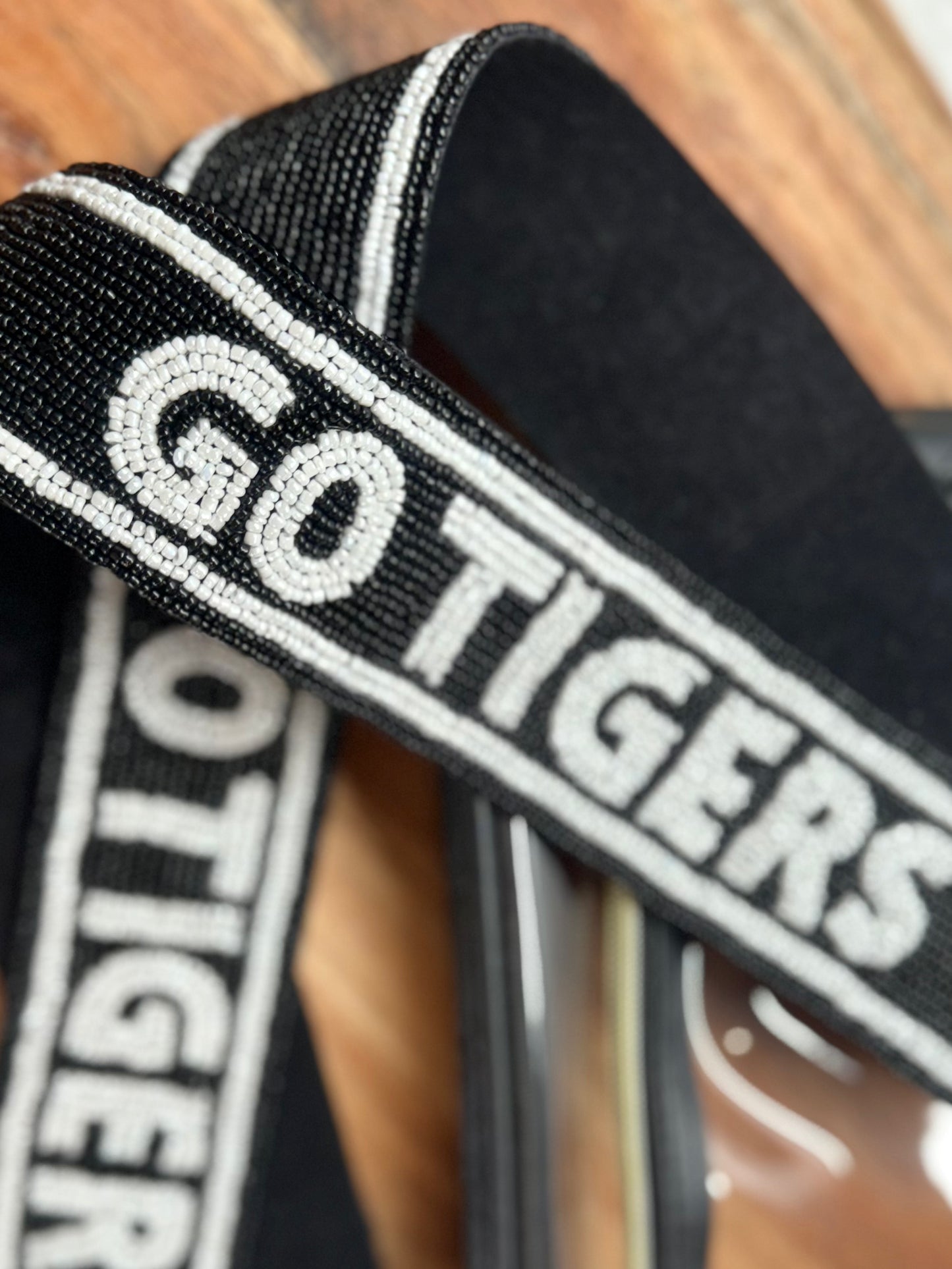 Go Tigers Beaded Purse Strap