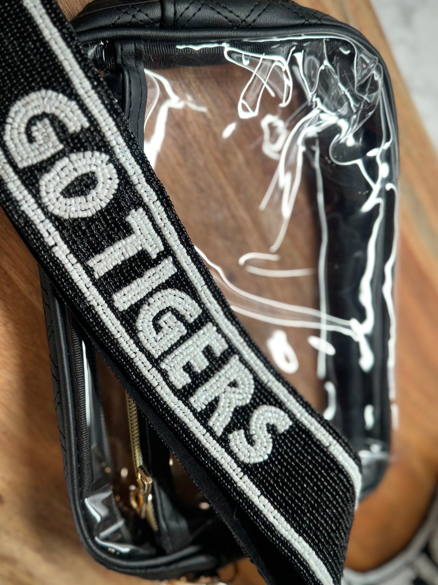Go Tigers Beaded Purse Strap