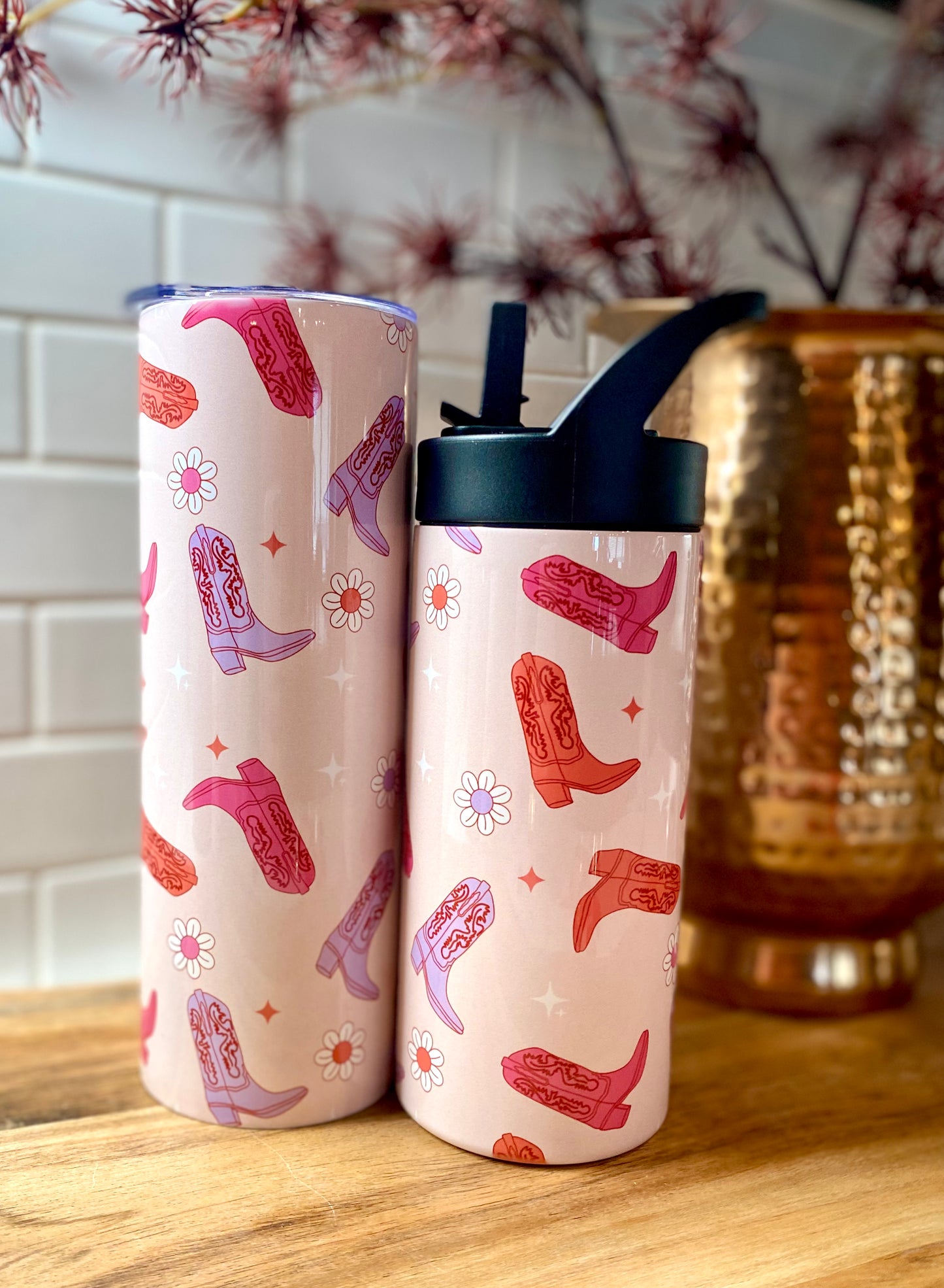 Cowgirl Boots Tumbler (Multi-sizes Available)