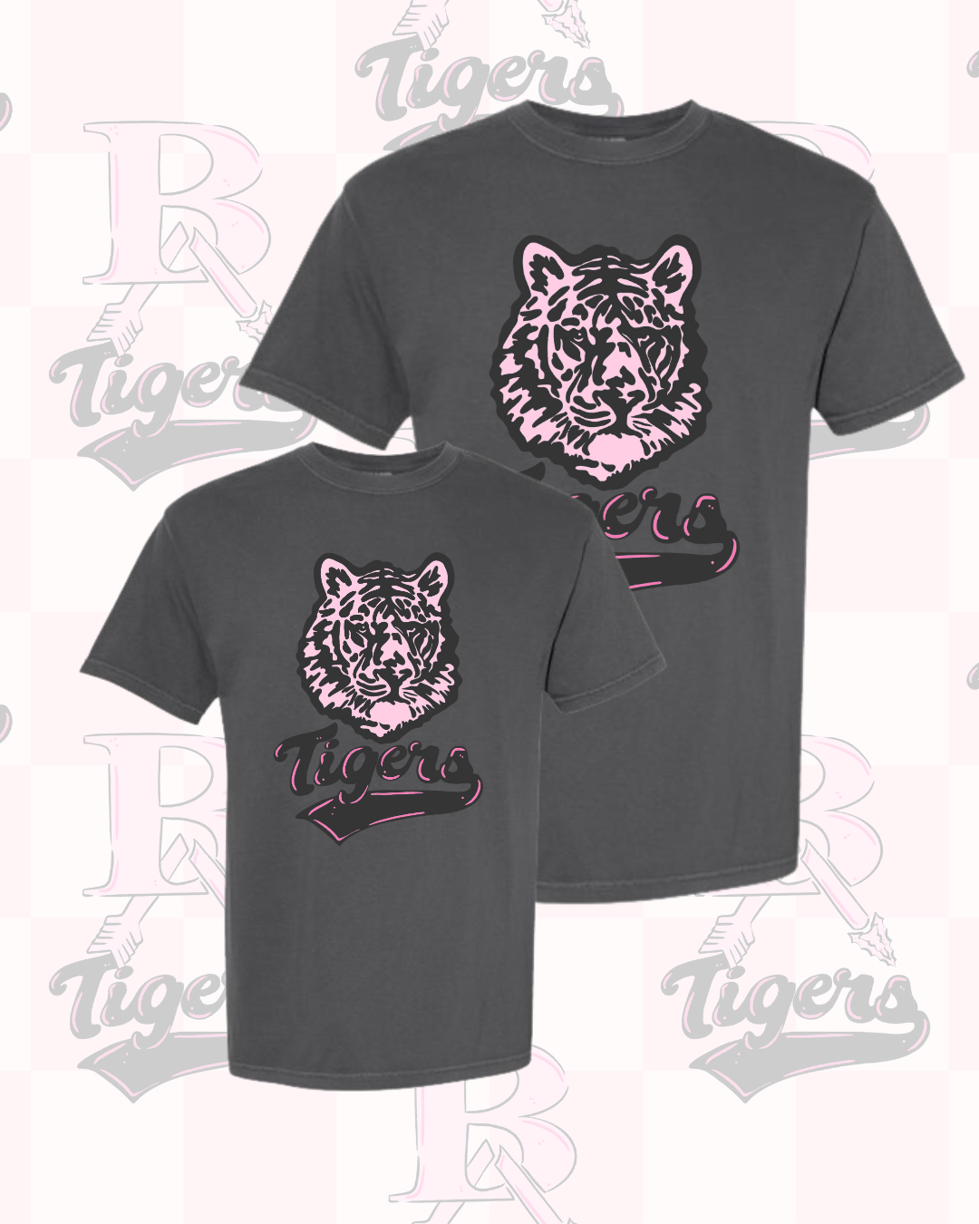 Pink Mascot Tee Youth/Adult (4 Colors Available)