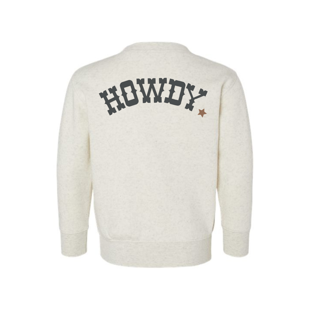 Neutral Howdy Youth Sweatshirt