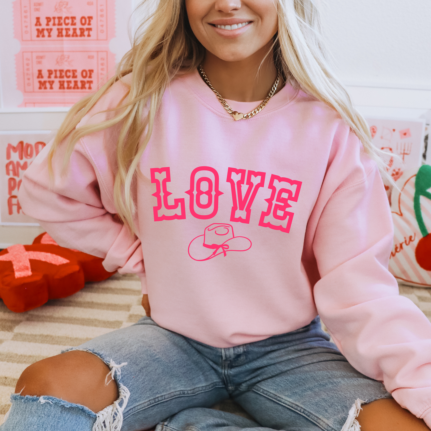 Love Cowgirl Sweatshirt (2 Color Options)
