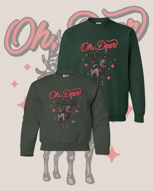 Oh Deer Christmas Sweatshirt (Youth/Adult)