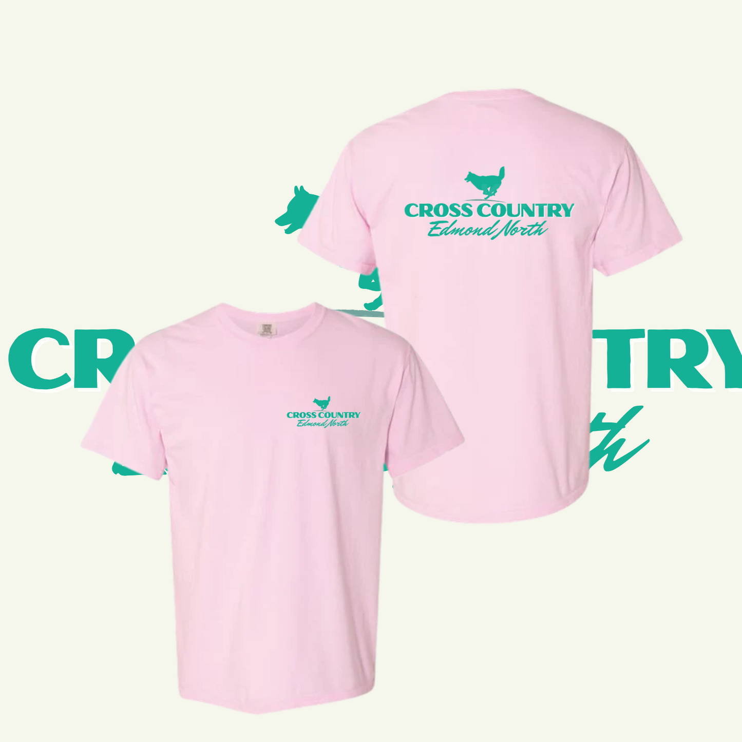 Cross Country Green Design- Blossom Pink CC Tee/Sweatshirt