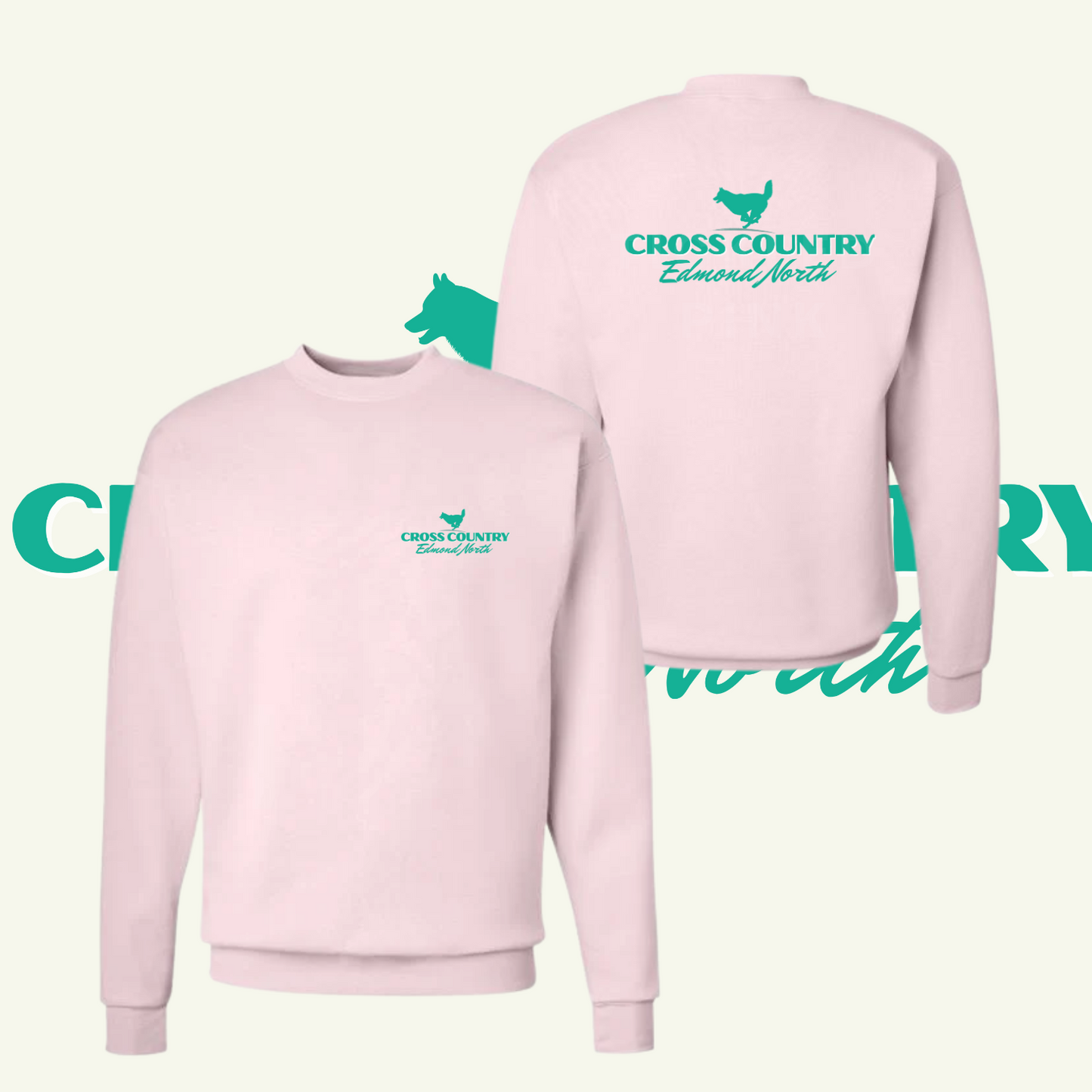 Cross Country Green Design- Blossom Pink CC Tee/Sweatshirt