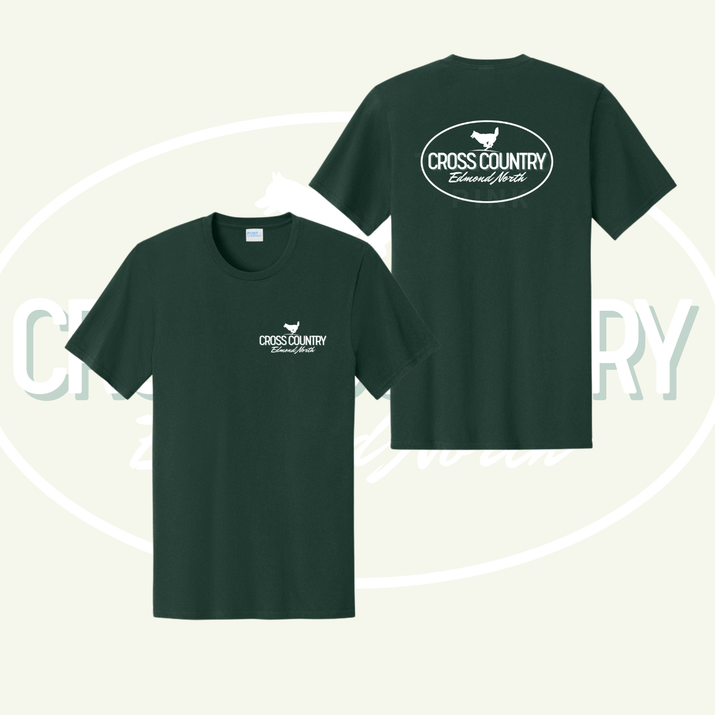 Cross Country- Dark Green Port Tee