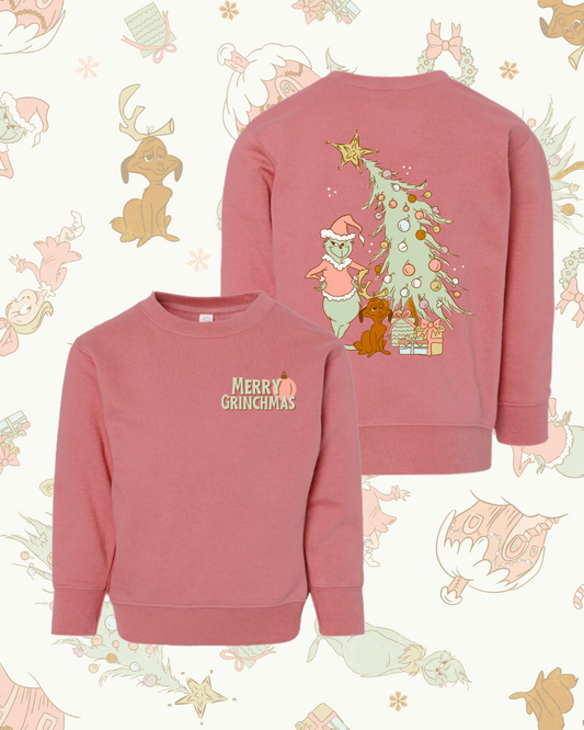 Pink Grinchmas Sweatshirt (Toddler/Youth)