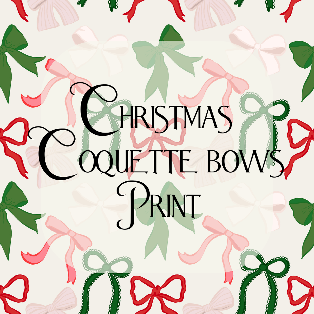 Christmas Coquette Tumbler Print