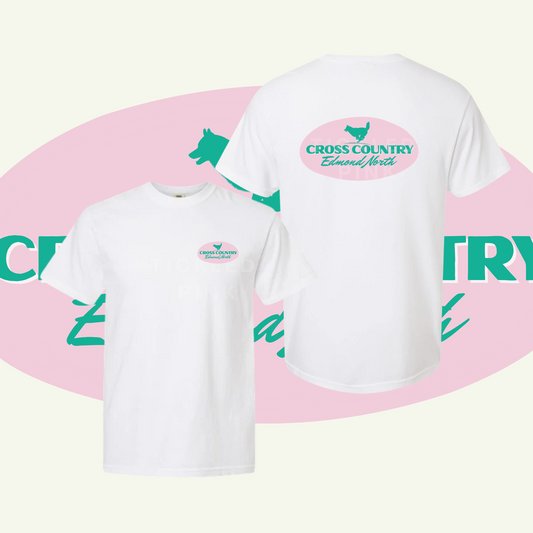 Cross Country Pink Design- White CC Tee