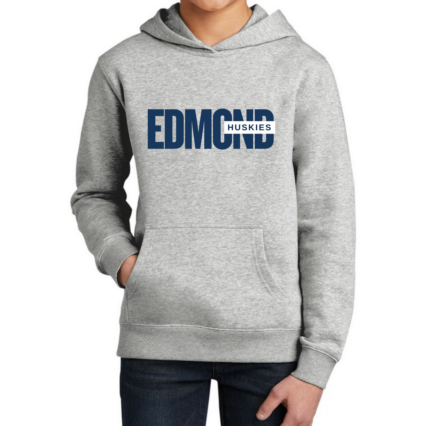 Edmond Huskies Youth Hoodie- (Navy/Grey Options)