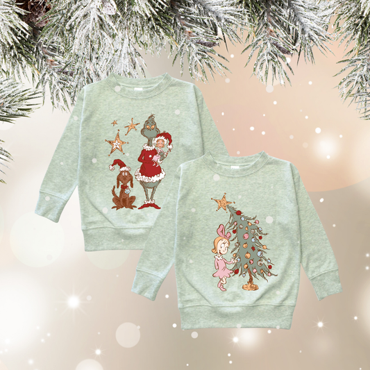 Grinch & Cindy Loo Crewneck (Toddler/Youth)