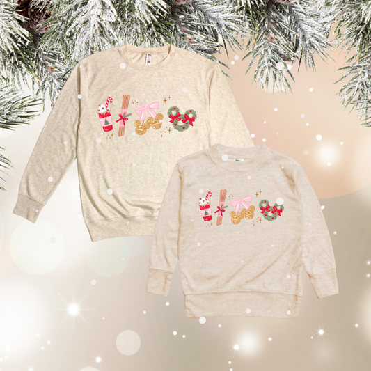Christmas Treats Oatmeal Crewneck (Matching Sizes)